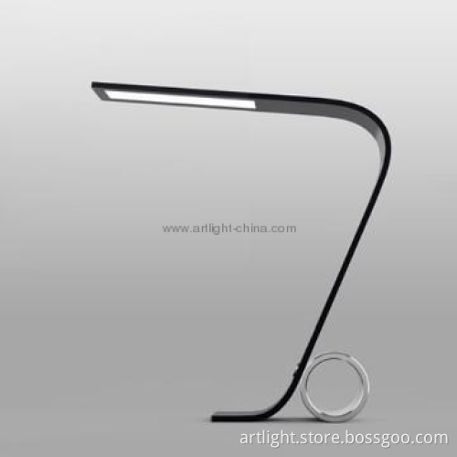 8W Fashionable Black Table Lamp with a Artistic Circle